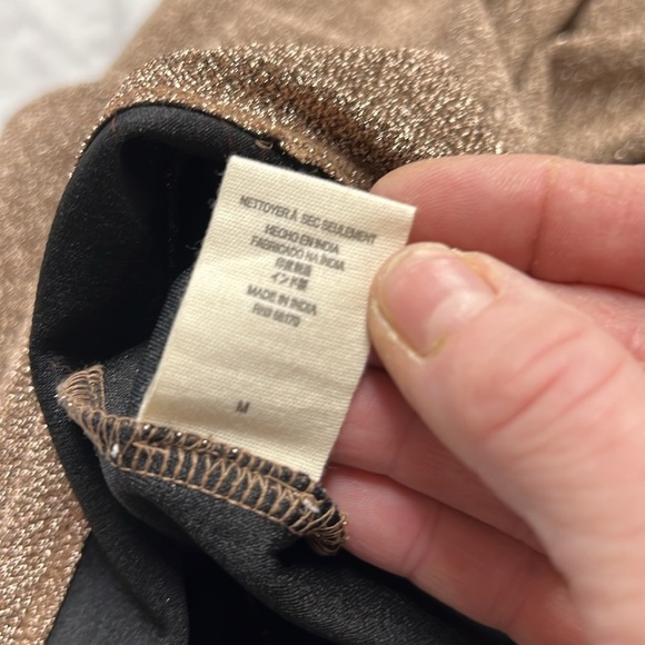 SOLD Jen's Pirate Booty NWOT Metallic Atomic Maxi Dress in Champagne Size M - Picture 13 of 14